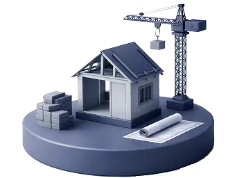 Construction loan financing for building a new home or property development
